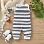 Summer clothing new newborn baby long leg crawling suit - Image 2