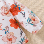 New baby and baby casual style corduroy children's dress set - Image 3