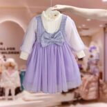 Girls Spring and Autumn Aisha Dress Girls Princess Skirt New Autumn Long Sleeve Cute Skirt