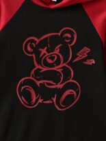 Men's and women's spring clothes version of children's clothes spring new children's sweatshirt baby two-piece printed sweatshirt - Image 5