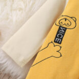 Children's clothing, cute little bear, boys and girls embroidered, hats given to children, newborns, jumpsuits, clothes - Image 3