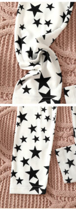 Girls' leggings: spring and autumn thin pants worn outside, small and medium-sized children's pants are versatile, casual and have star prints - Image 6
