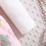 Autumn and winter new version of the lapel print fashion jacket + monogram print dress fur girl suit - Image 7