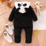 New infant and toddler long-sleeved bear autumn and winter one-piece clothes - Image 2