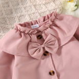 Children's Wear New Girl Baby Girl Lotus Leaf Collar Children's Long sleeved Windbreaker - Image 4