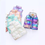 Girls' autumn and winter vests, vests, horse clips, children's boys, baby thickened clothes, warm outside, style spring and autumn new style - Image 3