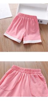 Girls Shorts Summer New Version for Small and Medium-sized Kids Sweatpants Kids Casual Pants - Image 6