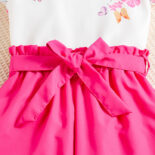 Girls' suits, sweet printed crewneck tops, solid color trousers, two-piece suits, fashionable - Image 7