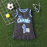 Sleeveless striped round neck T-shirt, summer baby