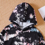 Children's Clothing Middle-aged Girls Autumn and Winter Graffiti Hoodie Hoodie Trousers Set - Image 3