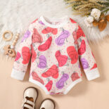 Spring long-sleeved rabbit triangle children's clothing