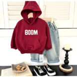 Children's sweatshirt  autumn new products for boys and small children patch embroidery loose baby hooded pullover sweatshirt tide - Image 6