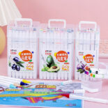 Double-ended marker washable children's art graffiti pen marker pen 24 colors 48 colors set - Image 3