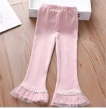 Girls' Spring and Autumn Flared Pants Girls Version Tight Leggings, Baby Casual Casual Children's Autumn Pants - Image 9