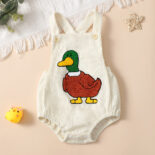Unisex Baby Boy Girl Boy Baby Girl Corduroy Towel Embroidered Cute Duckling