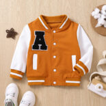 New autumn jacket baseball uniforms for infants and toddlers - Image 4