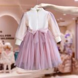 Girls Spring and Autumn Aisha Dress Girls Princess Skirt New Autumn Long Sleeve Cute Skirt - Image 2