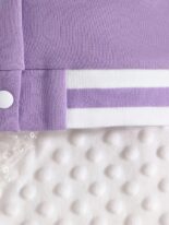 Girls and boys new floral print sleeve stitching solid color long sleeve suit Children's clothing - Image 6