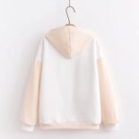 Sweatshirt girl small man spring and autumn outfit new sweet loose long sleeve hooded top - Image 3