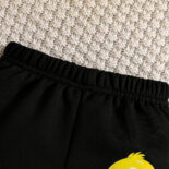 Baby boy spring and autumn cartoon duck print baseball uniform set casual print trouser set - Image 3