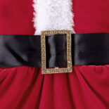 Children's clothing girls, golden velvet, long-sleeved stitching, wool skirt, belt, hat, - Image 4