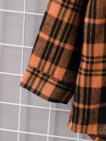 Children's plaid top, casual style long pants, cardigan set, two-piece - Image 4