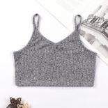 Children's clothing pit strip V-neck vest, big children's sports camisole, girls wear underwear outside in summer