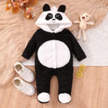 New infant and toddler long-sleeved bear autumn and winter one-piece clothes