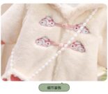 Full moon baby velvet jumpsuit, newborn cotton jacket, thickened crawling clothes, baby 100-day dress - Image 5