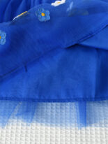 Girls Striped Dress Summer Dress New Baby Girl Foreign Mesh Stitching Bird Embroidery Princess Dress Summer - Image 8