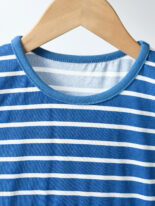 Girls Striped Dress Summer Dress New Baby Girl Foreign Mesh Stitching Bird Embroidery Princess Dress Summer - Image 3