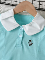 Girls summer dress new baby polo skirt small and medium-sized children cotton short sleeve skirt tide - Image 3