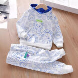 Girls' Spring and Autumn Outfit New Boys' Baby Clothes Children's Autumn Two-Piece Trendy Children's Clothes - Image 3