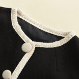 Girls' autumn suit, new girl, fashionable long-sleeved cardigan, baby skirt two-piece set - Image 2