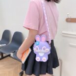 New Kids Bag Female Cute Cartoon Silicone Bag Girl's Heart Coin Purse Mini Crossbody Bag Daily Storage Bag - Image 2