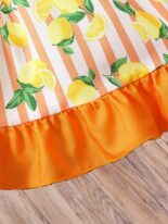 New summer baby girl floral lace suspender with small, fresh, sweet and cute princess countryside style dress for girls - Image 2