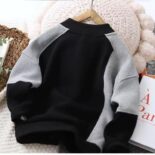 Boys baseball jersey new handsome middle and big kids jacket top fashionable spring and autumn coat sports children - Image 4