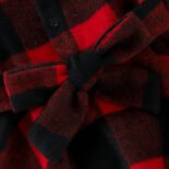 Autumn new woolen black and red checkered children's baby dress - Image 7