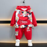 Boys camouflage Ultraman set spring and autumn outfit new children's hooded sports two-piece set for small and medium-sized children - Image 3