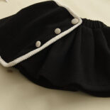 Girls' autumn suit, new girl, fashionable long-sleeved cardigan, baby skirt two-piece set - Image 4