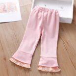 Girls' leggings new cotton spring and autumn pants wear autumn clothes children's clothes baby girls style long pants - Image 4
