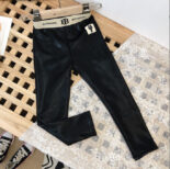 Winter New Stretch Girls Plus Suede Pants Baby Girls Plus Fleece Pants Women's Treasure Stretch Plus Suede Pants