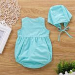 New Baby Flower Embroidered Triangle +Hat - Image 3