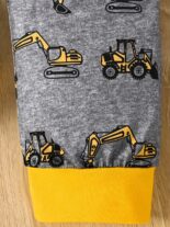 Autumn Winter Long Sleeve Kids Set Excavator Printed Loungewear Two Piece - Image 3