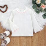 Children's clothing Spring and Autumn new style for girls and babies, checkered children's three piece set - Image 3