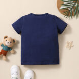 Summer boy and girl baby letter hot stamping refreshing cute little fresh thin short - Image 2