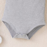 Fashion baby striped triangle summer new fashion casual suspender solid color - Image 6