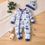 Autumn New Animal Train Boys' Two Piece Set