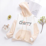 Sweatshirt girl small man spring and autumn outfit new sweet loose long sleeve hooded top - Image 2