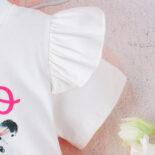 Summer girls' suits, small children's cow print tops with bow mesh skirts, children's suits - Image 6